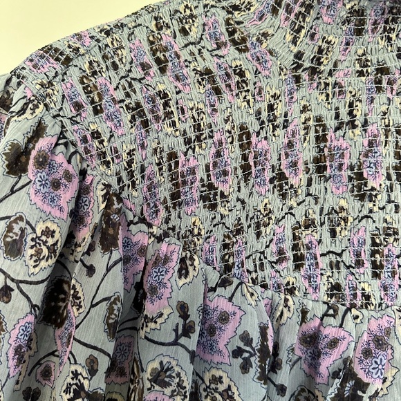 Cinq a Sept Drew Blouse, Morning Fog Multi Print - Picture 5 of 5